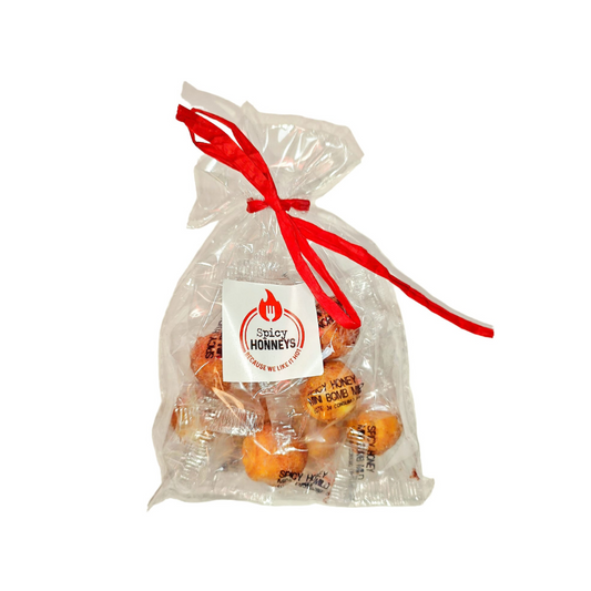 MINI BOMBS – Bombones Picantes de Chocolate Blanco con Frutos Rojos y Chipotle – Bolsa de 10 Unidades